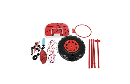 Dětský nastavitelný basketbalový koš s deskou + míč