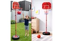 Dětský nastavitelný basketbalový koš s deskou + míč
