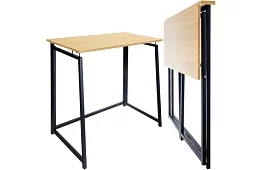 Skládací hnědý stůl – 80 × 75 × 40 cm