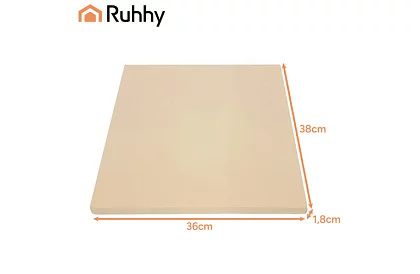 Pečící kordieritový kámen na pizzu s bambusovou lopatkou