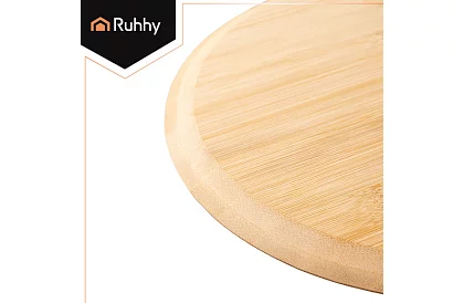 Pečící kordieritový kámen na pizzu s bambusovou lopatkou