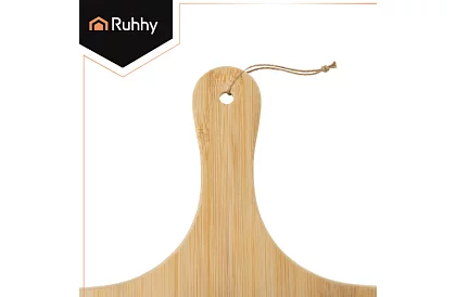 Pečící kordieritový kámen na pizzu s bambusovou lopatkou