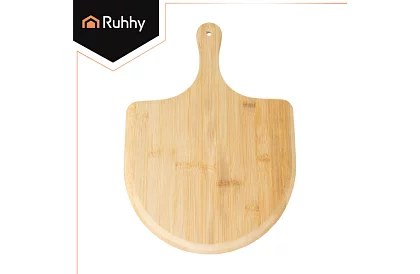 Pečící kordieritový kámen na pizzu s bambusovou lopatkou