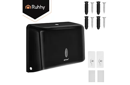 Zásobník papírových ZZ ručníků – černý