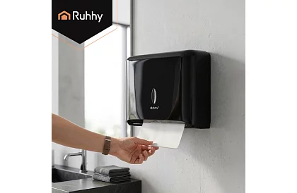 Zásobník papírových ZZ ručníků – černý