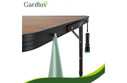 Skládací kempingový stůl 120 × 60 cm + 4 židle