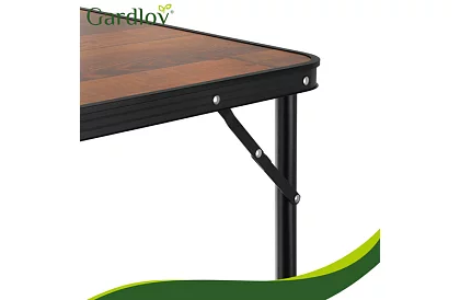 Skládací kempingový stůl 120 × 60 cm + 4 židle