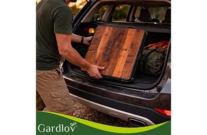 Skládací kempingový stůl 120 × 60 cm + 4 židle