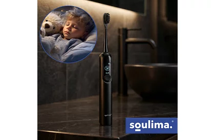 Sonický elektrický zubní kartáček X800 - černý – 90 000 ot./min + 6 hlavic