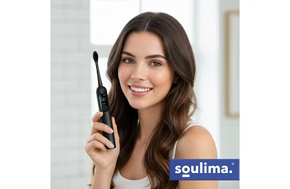 Sonický elektrický zubní kartáček X800 - černý – 90 000 ot./min + 6 hlavic