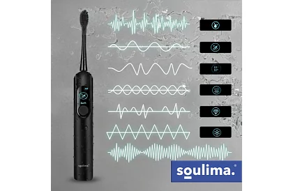 Sonický elektrický zubní kartáček X800 - černý – 90 000 ot./min + 6 hlavic