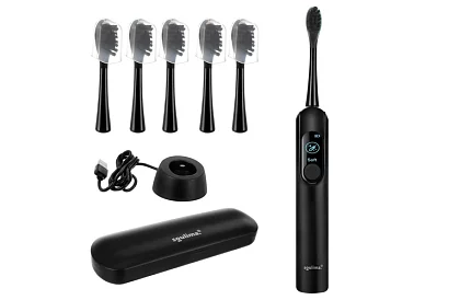 Sonický elektrický zubní kartáček X800 - černý – 90 000 ot./min + 6 hlavic