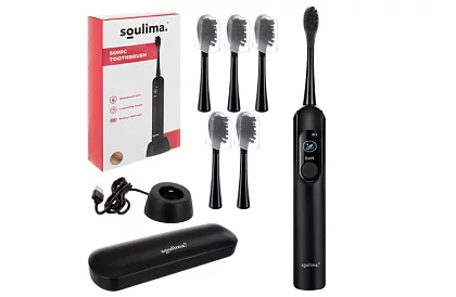 Sonický elektrický zubní kartáček X800 - černý – 90 000 ot./min + 6 hlavic
