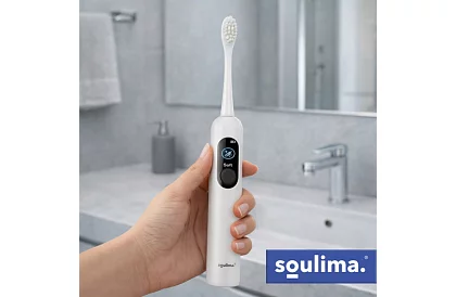 Sonický elektrický zubní kartáček X800 – bílý – 90 000 ot./min + 6 hlavic