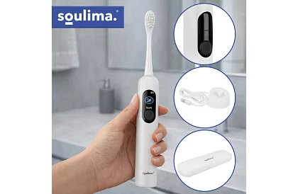 Sonický elektrický zubní kartáček X800 – bílý – 90 000 ot./min + 6 hlavic