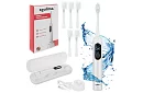 Sonický elektrický zubní kartáček X800 – bílý – 90 000 ot./min + 6 hlavic