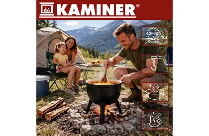 Litinový smaltovaný kotlík 10 litrů