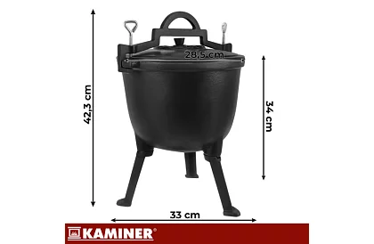 Litinový smaltovaný kotlík 8 litrů