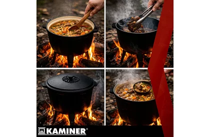 Litinový smaltovaný kotlík 8 litrů