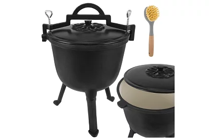 Litinový smaltovaný kotlík 8 litrů