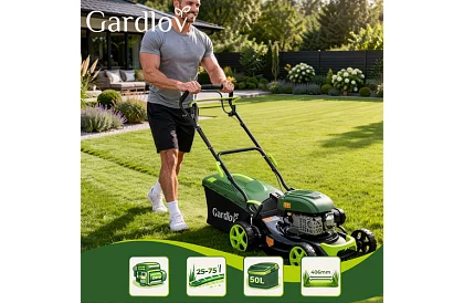 Benzínová sekačka DriveX 149 cm³ - 2,3 kW, 406 mm, 50l koš