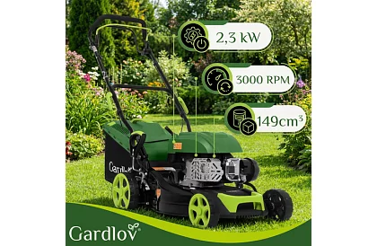 Benzínová sekačka DriveX 149 cm³ - 2,3 kW, 406 mm, 50l koš