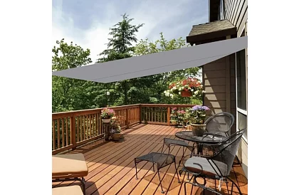 Stínící sluneční plachta 3 × 2 m – Šedá