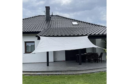 Stínící sluneční plachta 3 × 2 m – Šedá