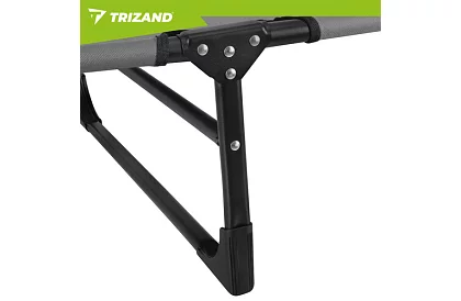 Skládací zahradní lehátko 192 × 68 × 28 cm – Šedé