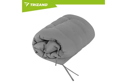 Skládací zahradní lehátko 192 × 68 × 28 cm – Šedé