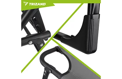 Skládací zahradní lehátko 192 × 68 × 28 cm – Šedé