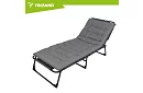 Skládací zahradní lehátko 192 × 68 × 28 cm – Šedé