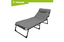 Skládací zahradní lehátko 192 × 68 × 28 cm – Šedé