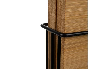 Sada 4 bambusových krájecích a servírovacích prkének + stojan