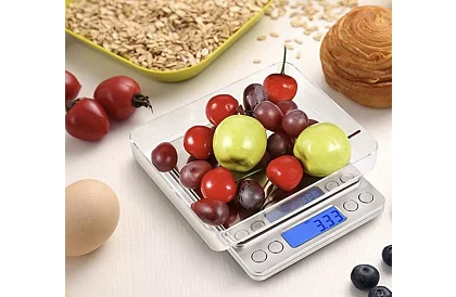 Přesná LCD elektronická kuchyňská váha 500 g / 0,01 g