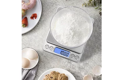 Přesná LCD elektronická kuchyňská váha 500 g / 0,01 g