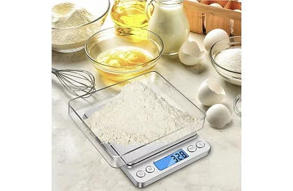 Přesná LCD elektronická kuchyňská váha 500 g / 0,01 g