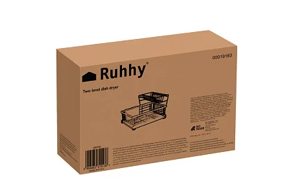 Odkapávač na nádobí – dvouúrovňový, černý