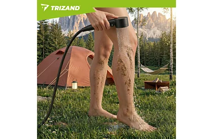 Kempingová sprcha s LCD a pumpou 8000 mAh – dobíjecí