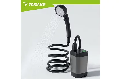 Kempingová sprcha s LCD a pumpou 6000 mAh – dobíjecí