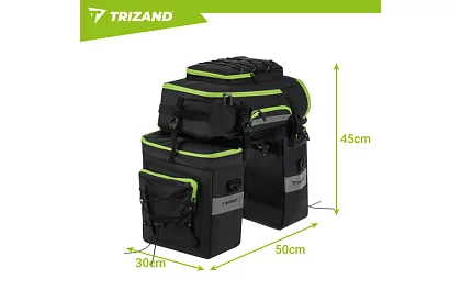 Brašna na kolo, batoh 3v1 – na nosič kola - 65 l