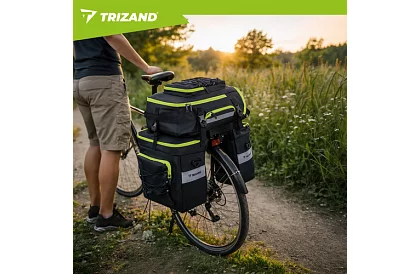 Brašna na kolo, batoh 3v1 – na nosič kola - 65 l