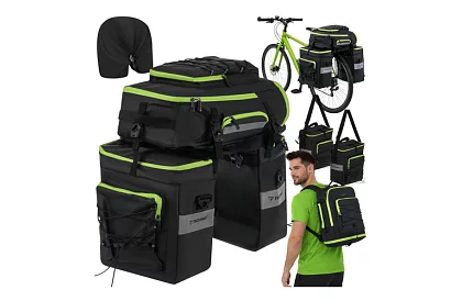 Brašna na kolo, batoh 3v1 – na nosič kola - 65 l