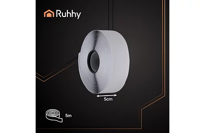 Samolepící suchý zip 5 x 500 cm – černý