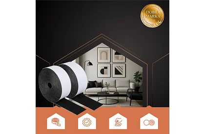 Samolepící suchý zip 5 x 500 cm – černý