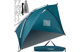 Plážový stan modrošedý 220 × 120 × 120 cm