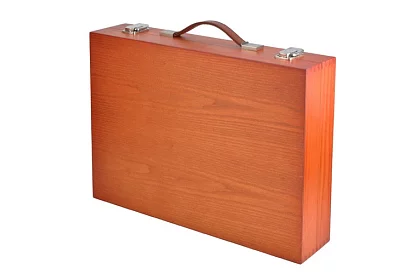 Výtvarná sada na malování v dřevěném pouzdře – 177 kusů