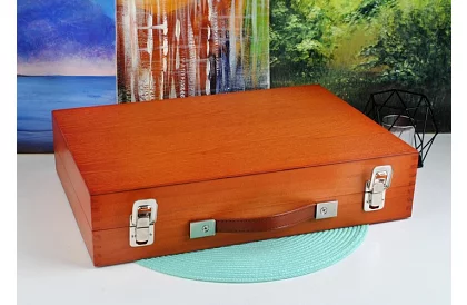 Výtvarná sada na malování v dřevěném pouzdře – 177 kusů