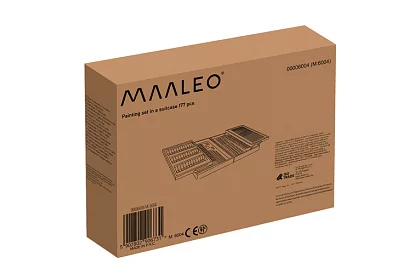 Výtvarná sada na malování v dřevěném pouzdře – 177 kusů