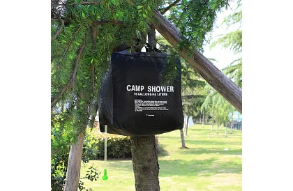 Přenosná cestovní solární sprcha OLARN 40 litrů